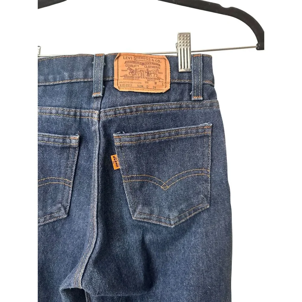 LEVIS Cuffed Slim Girls Denim Sz 12